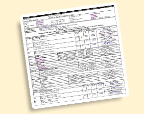 design sheet